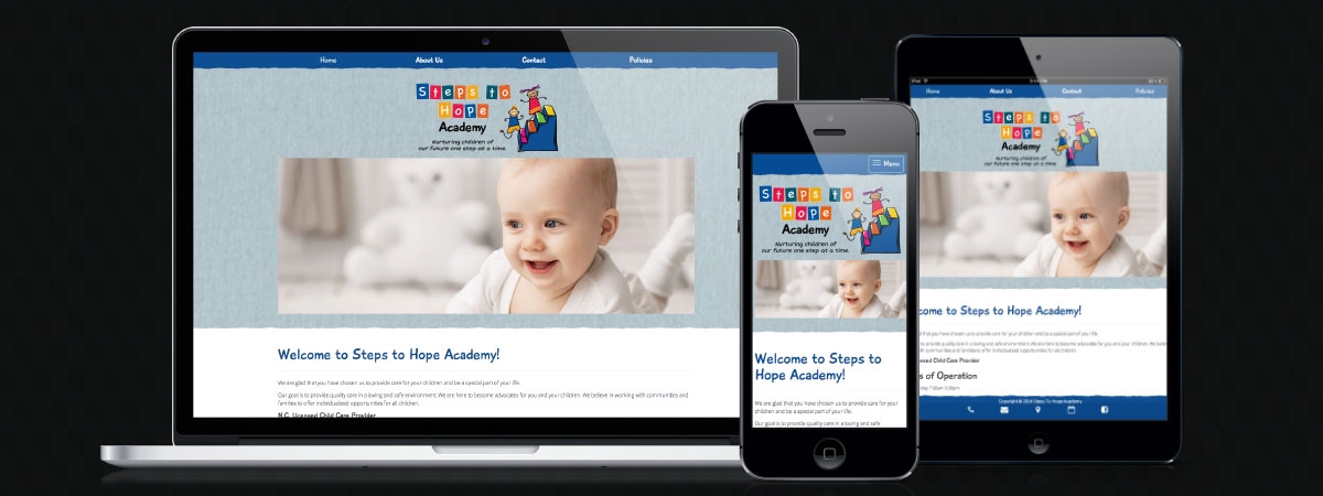 Steps To Hope Academy: School Website Case Study image Steps To Hope Academy