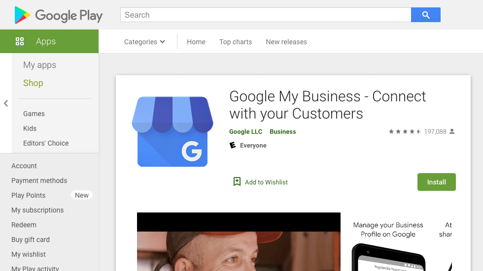 A Deep Dive Into Google My Business Listings image Google Play Sotre - Google My Business App