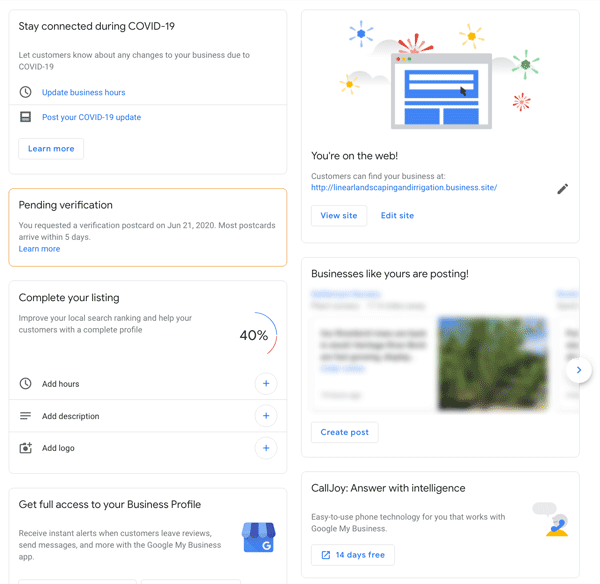 A Deep Dive Into Google My Business Listings image Google My Business Step 13: GMB Dashboard