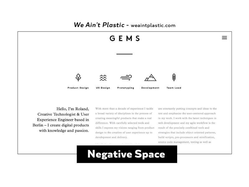 2016 Design Trends - Negative Space 2
