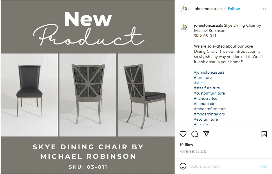 A Business Owner's Guide to Effortless Guide to Social image An organic post on Instagram