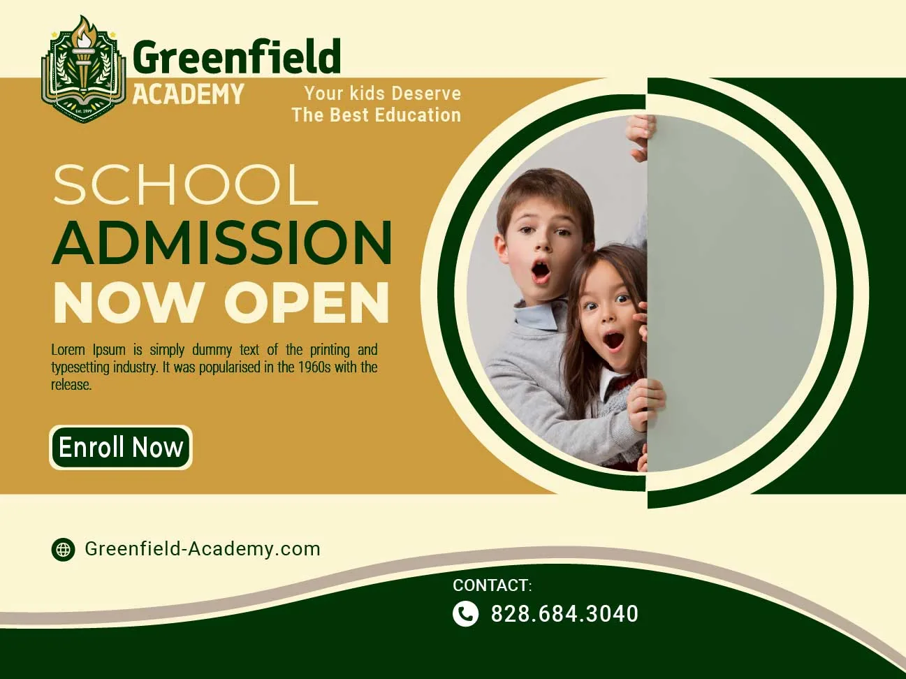 What's Best for Private Schools?: Postcard Vs. Digital image Private School Education Postcard Example for Greenfield Academy: The Benefits of Postcards for Private School Marketing
