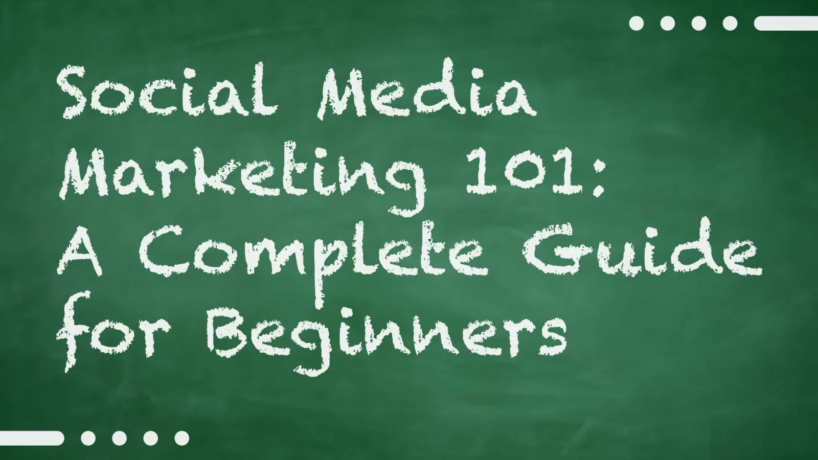 Social Media Marketing 101: A Beginners Guide