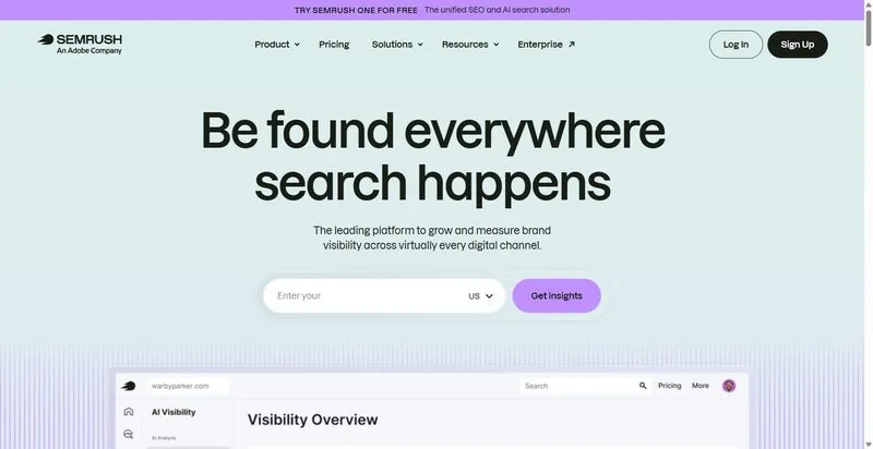 Semrush screenshot