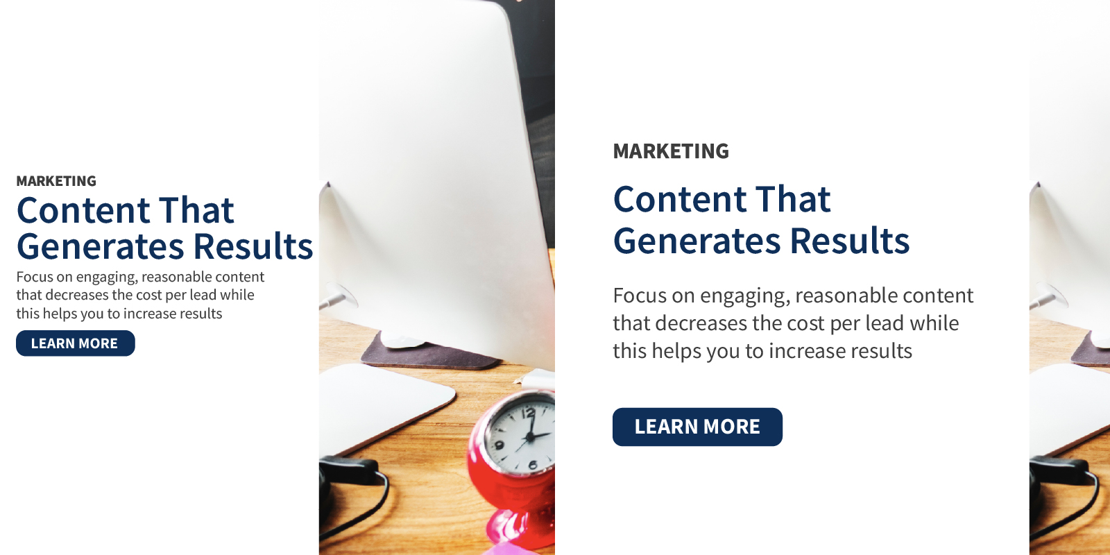 Avoid using text that is too small or too close together