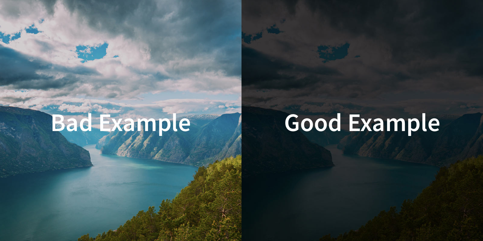 Avoid having text that couldn&rsquo;t pass accessibility guidelines