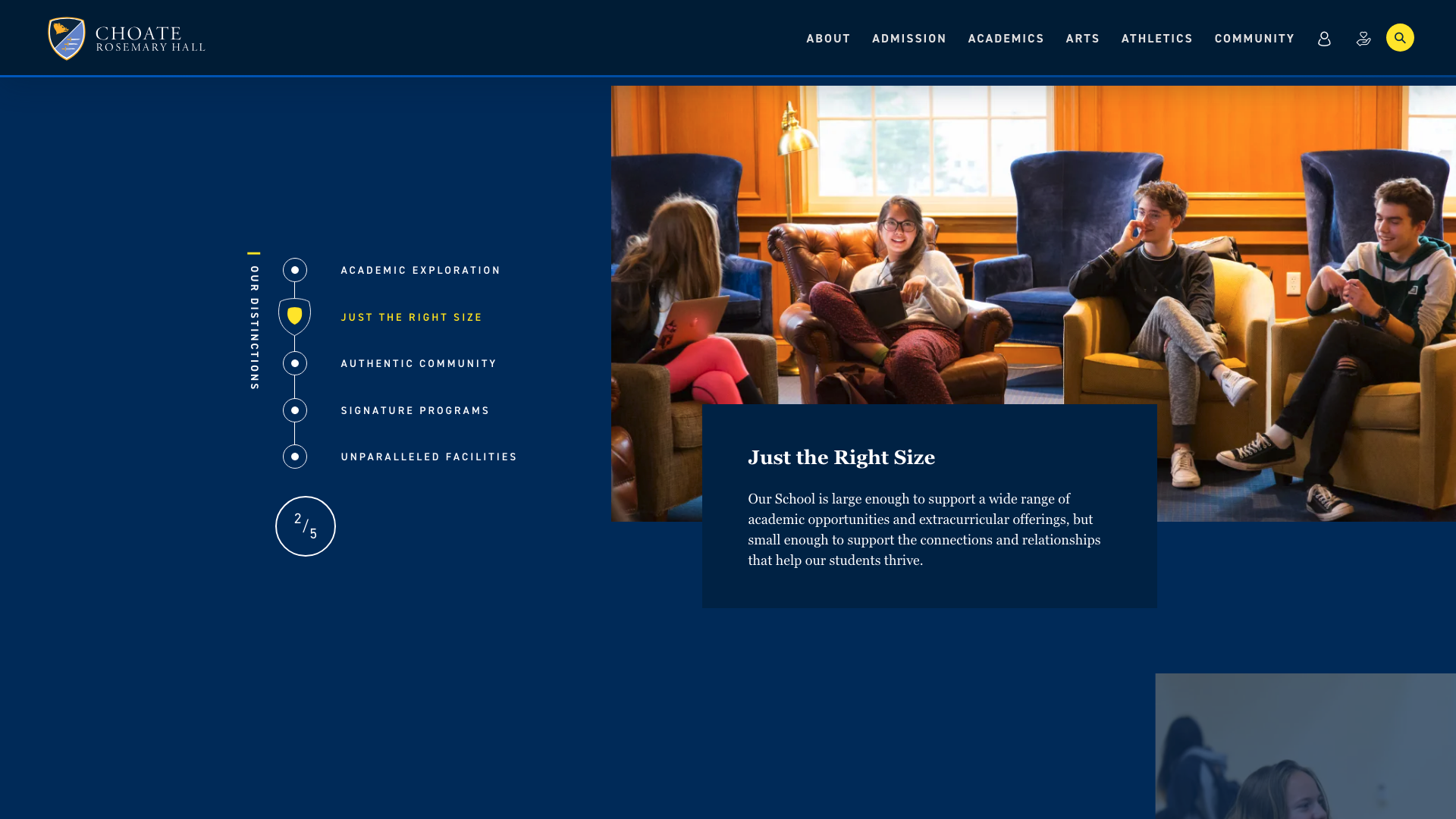 Why Certain Layouts Instantly Feel “Right”: the Psychology image Scroll indicators on Choate homepage