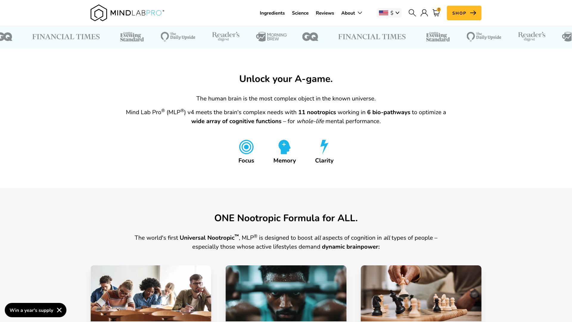 Why Certain Layouts Instantly Feel “Right”: the Psychology image Minimalistic fonts on the Mind Lab Pro website
