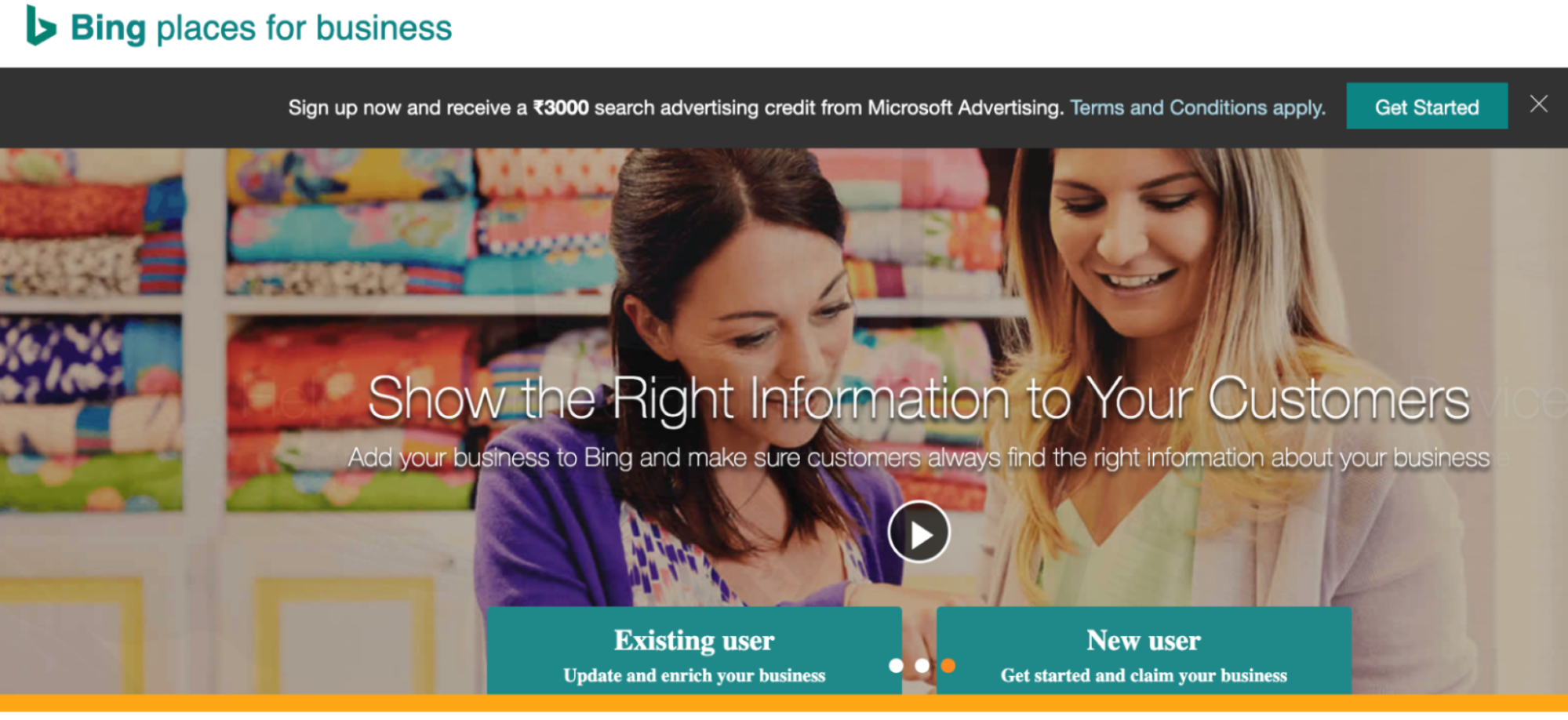 Bing Places for Business Bing Places for Business- Home Page