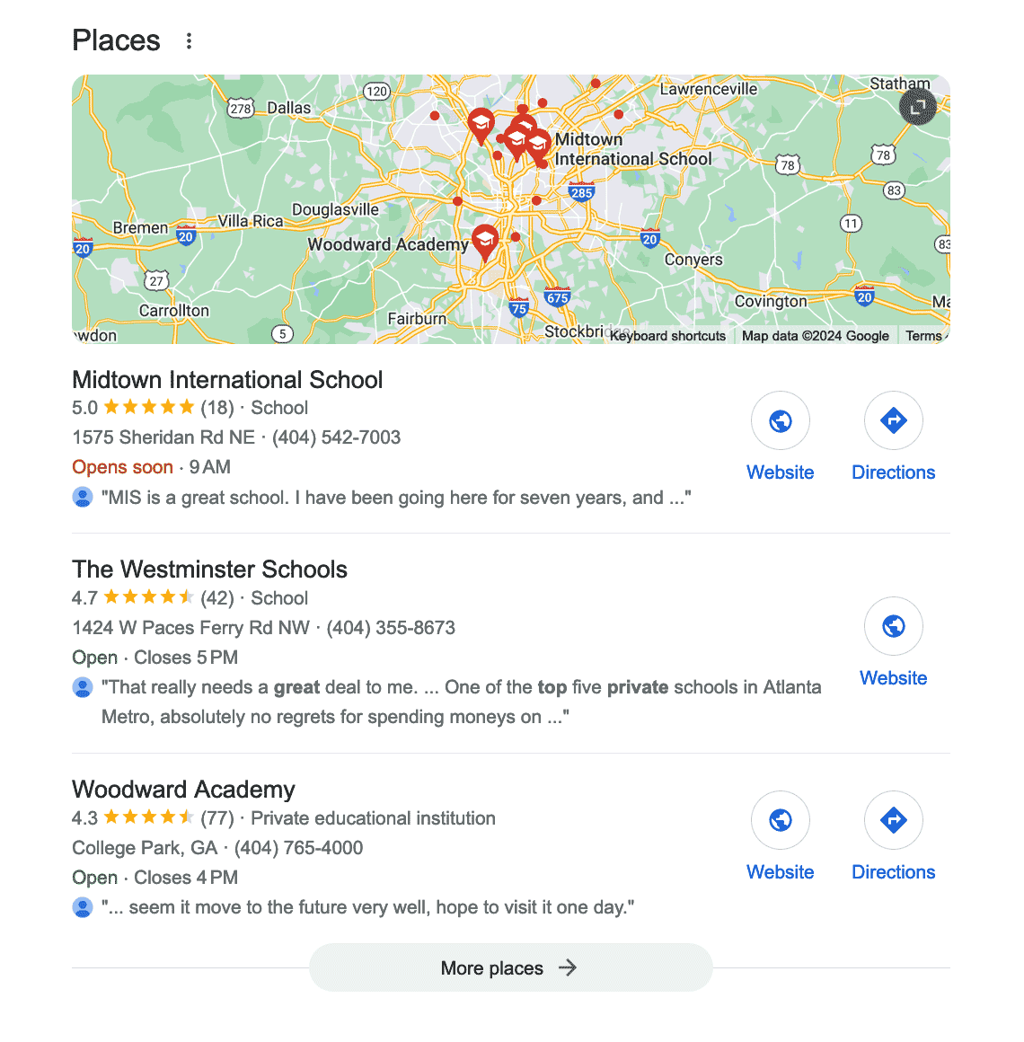 best private school near me