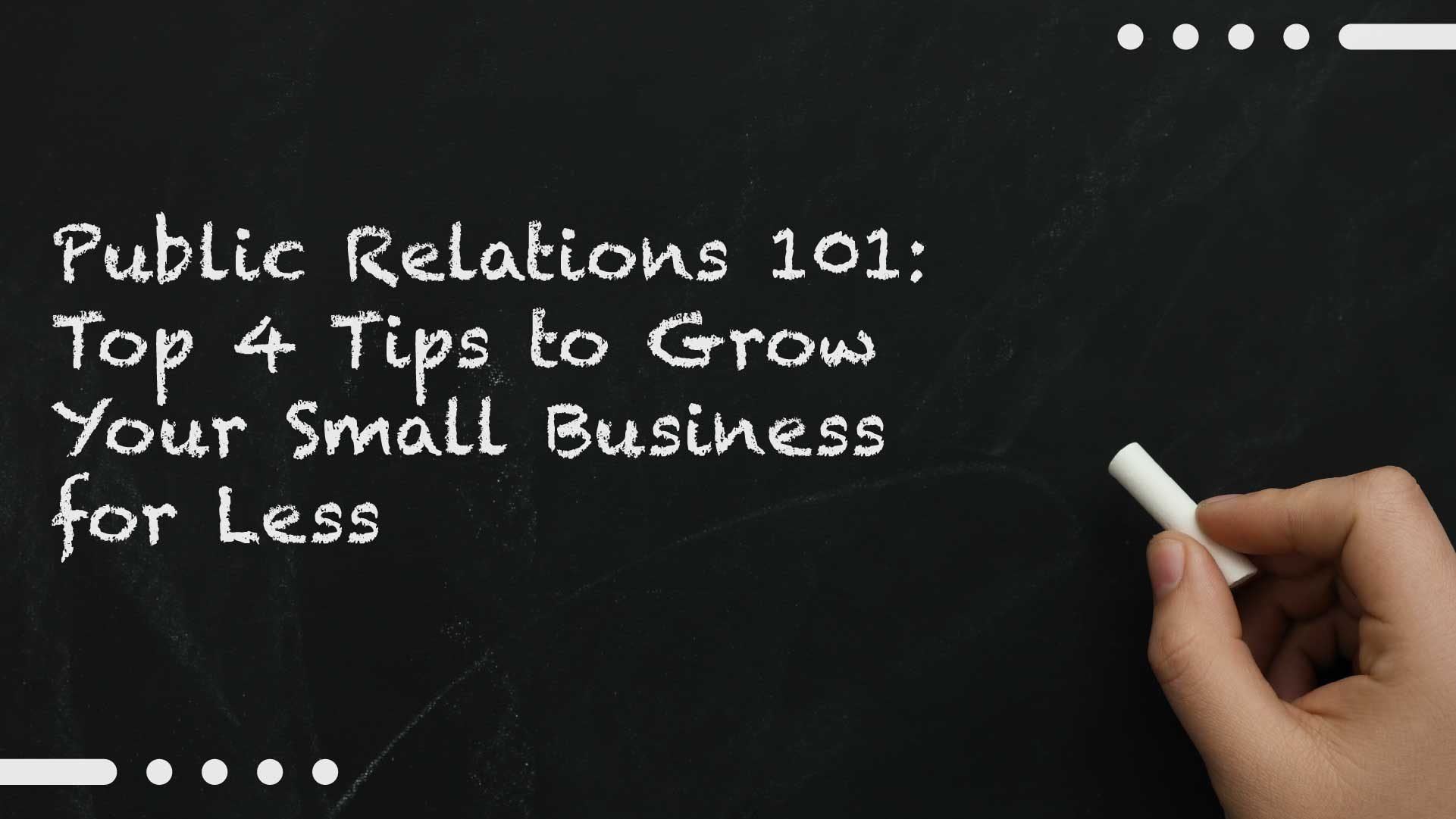 Public Relations 101: Use PR to Promote Your Biz